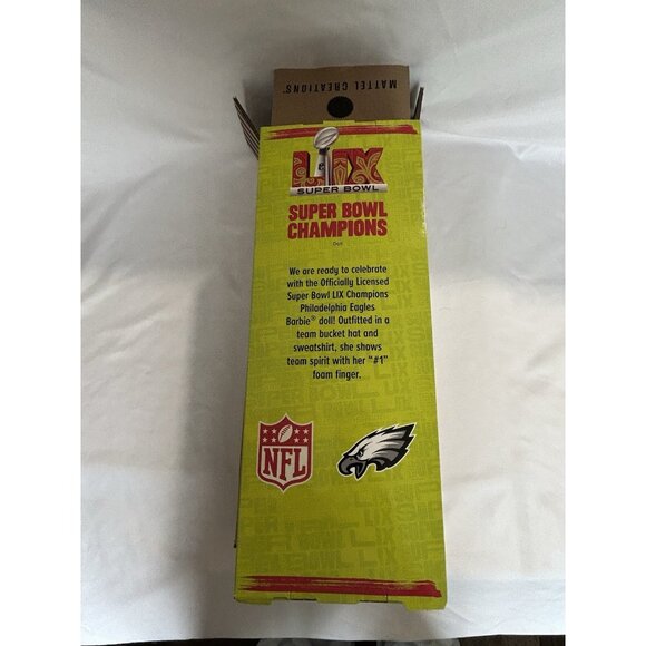 2025 Signature Barbie Super Bowl LIX Champions Philadelphia Eagles NFL Doll NIB - Picture 6 of 10